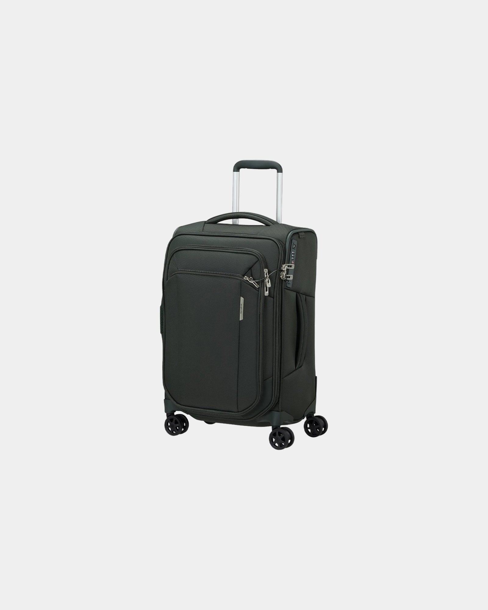 Walizka miękka z recyklingu Samsonite Respark 55 cm z nadrukiem - Ciemnozielony