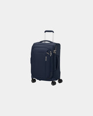 Walizka kabinowa z recyklingu Samsonite Respark 55 cm z nadrukiem - Granatowy