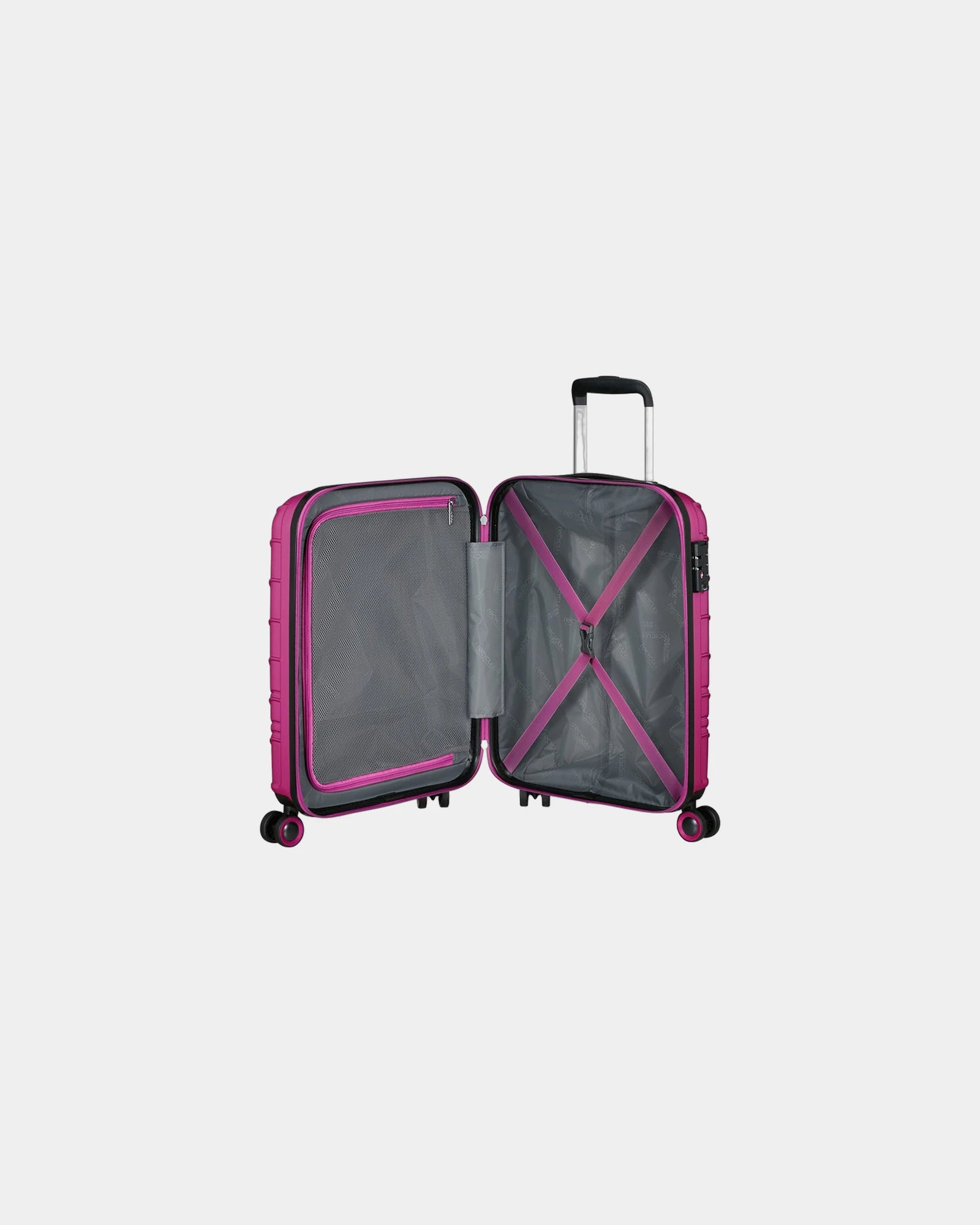 Walizka 4-kołowa z poliestru z recyklingu American Tourister z nadrukiem - 6