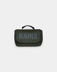 Kosmetyczka Rains Texel Wash Bag wodoodporna z nadrukiem - Zielony