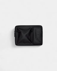 Etui na laptopa Rains Texel 16" z poliestru z nadrukiem - Czarny