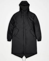 Wodoodporna kurtka Rains Fishtail Parka W3 z nadrukiem - Czarny
