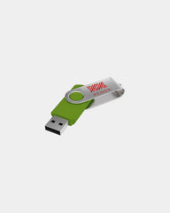 Pendrive z obrotową opaską i grawerem laserowym z nadrukiem - 1
