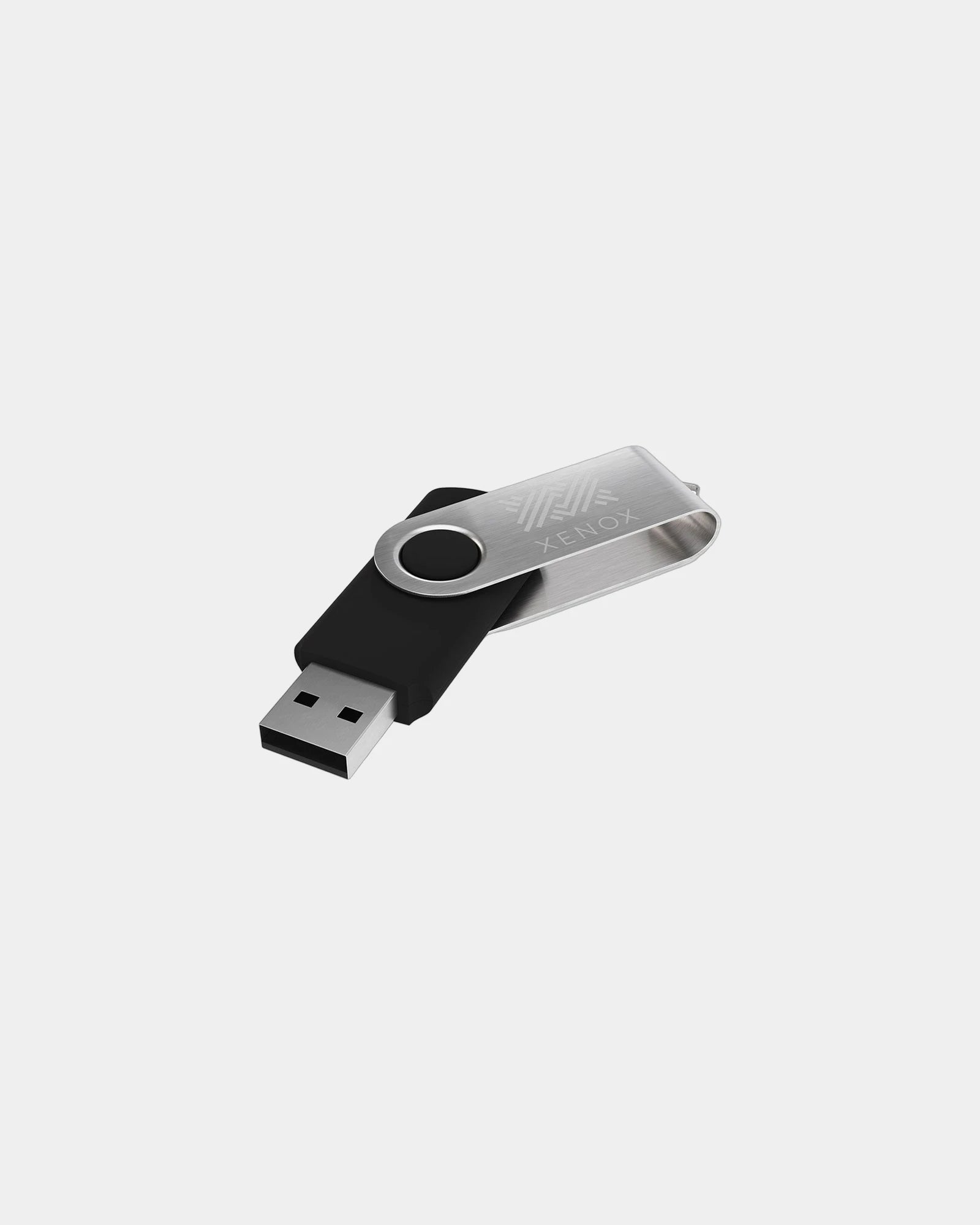 Pendrive z obrotową opaską i grawerem laserowym z nadrukiem - 4