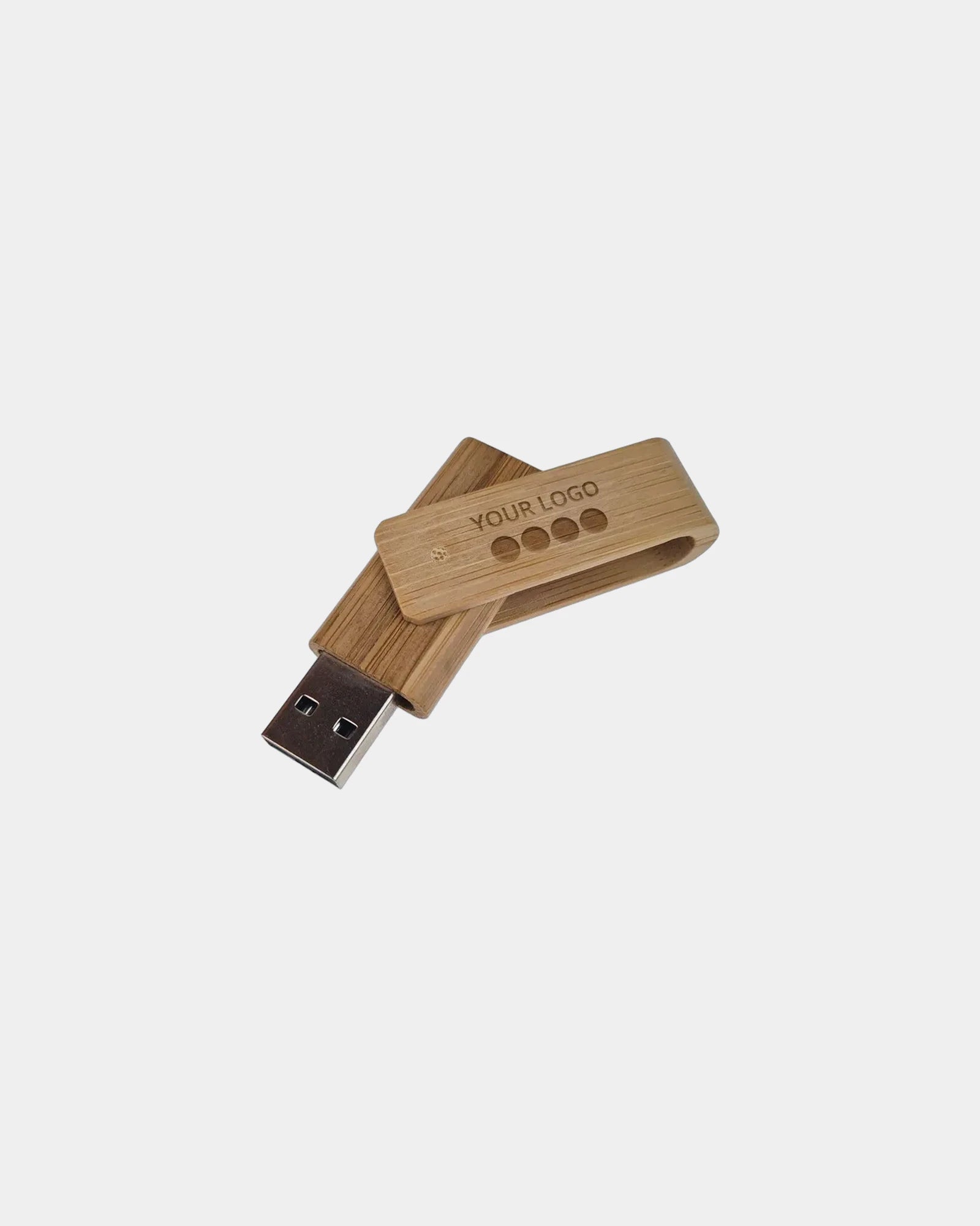 Pendrive bambusowy Twister ekologiczny z nadrukiem - 3