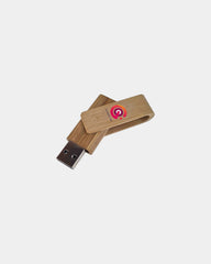 Pendrive bambusowy Twister ekologiczny z nadrukiem - Domyślny