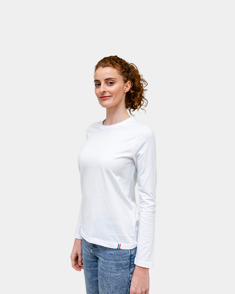 Damski T-shirt z długim rękawem z nadrukiem - 12