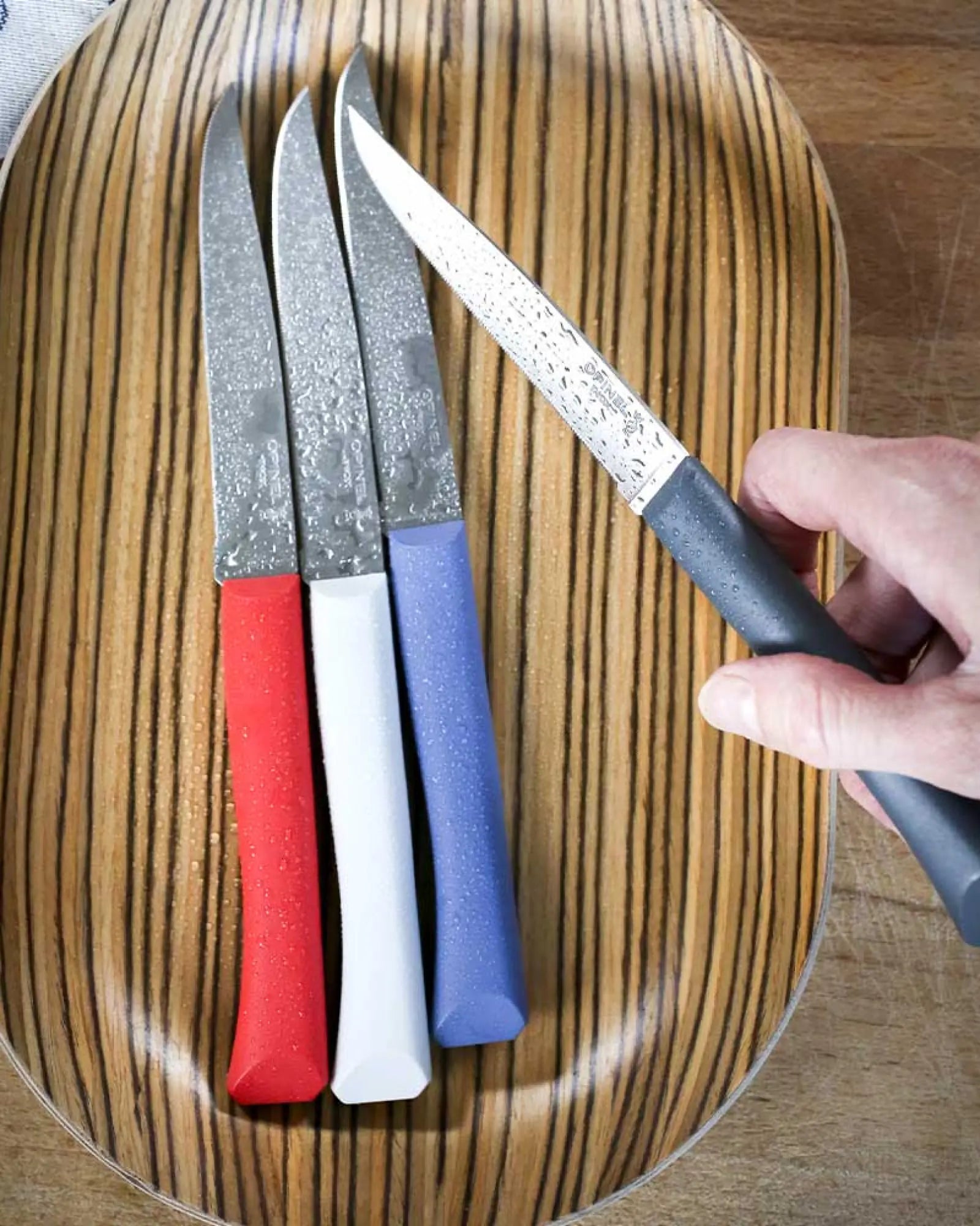 Zestaw 4 noży stołowych Opinel Bon Appétit + Primo z nadrukiem - 5