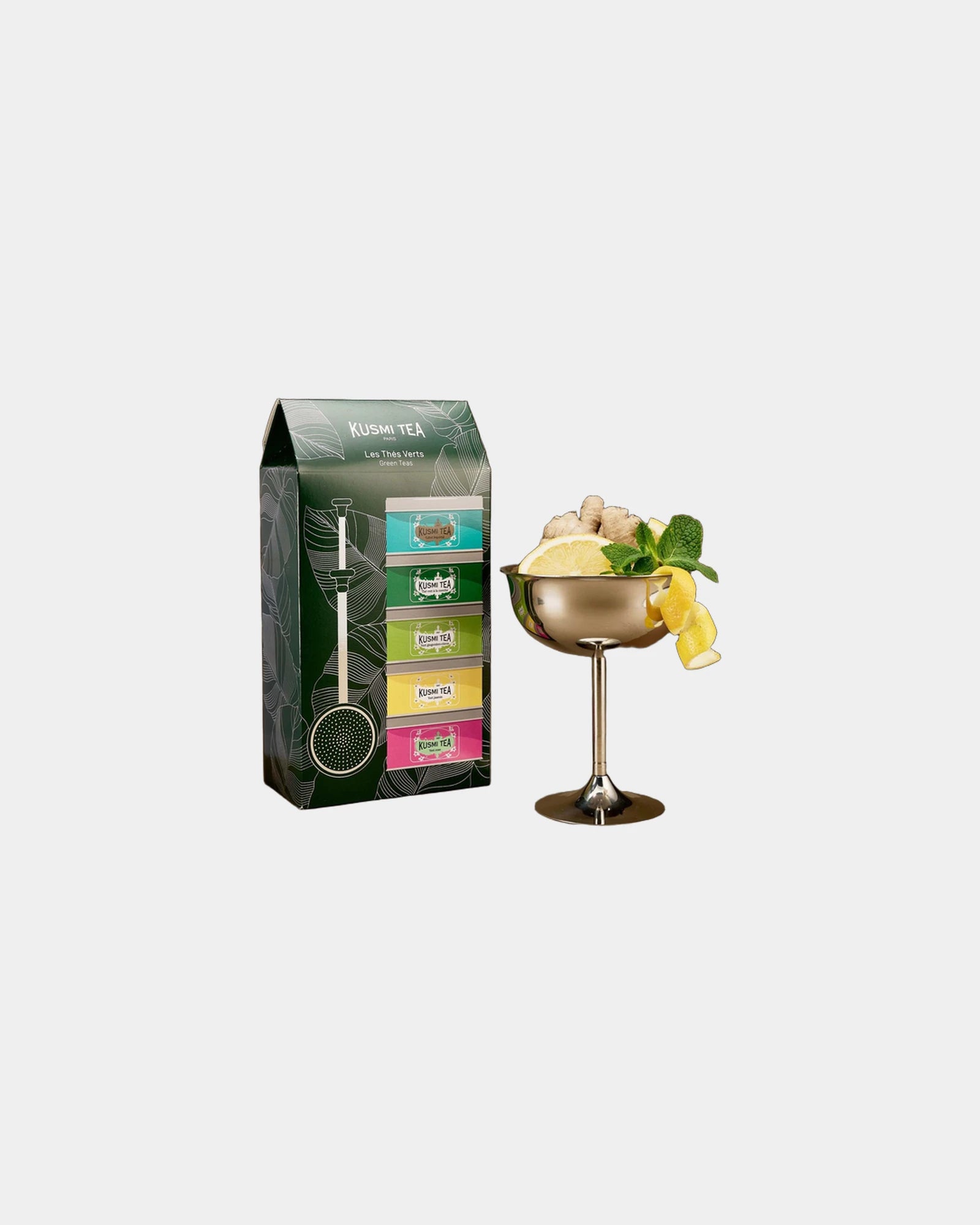 Zestaw prezentowy 5 herbat zielonych bio Kusmi Tea z nadrukiem - 2