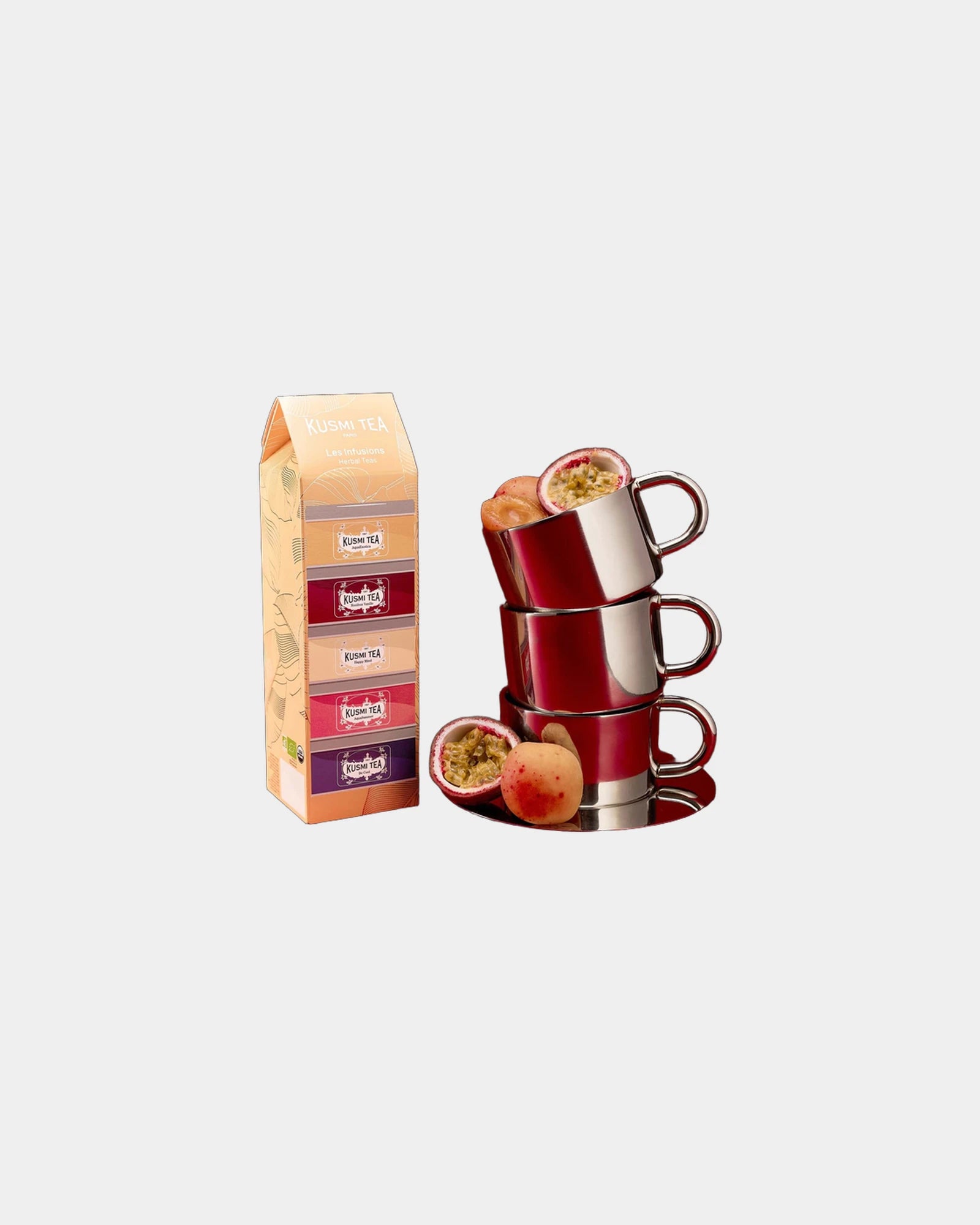 Herbatki bio Kusmi Tea zestaw 5 puszek metalowych z nadrukiem - 3