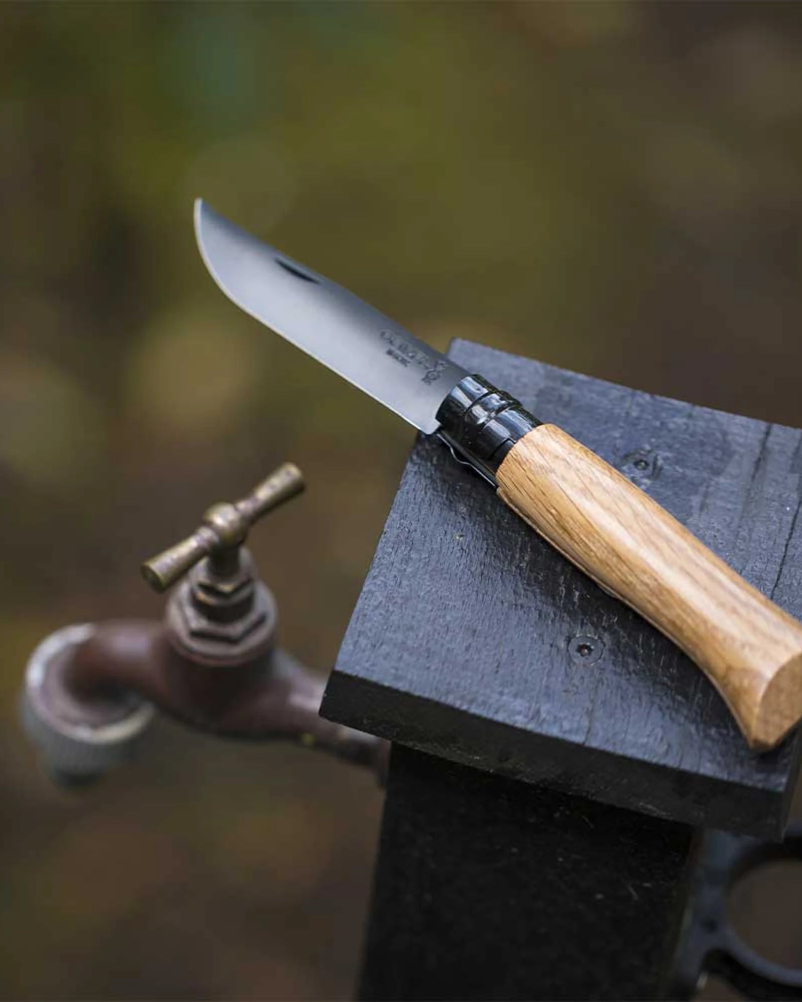 Nóż ze stali nierdzewnej Opinel N°08 Chêne Black z nadrukiem - 4