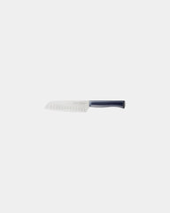 Nóż kuchenny Opinel N°219 Santoku ze stali nierdzewnej z nadrukiem - Granatowy