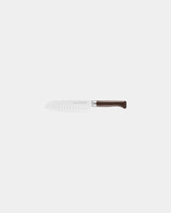 Nóż kuchenny Santoku Opinel ze stali nierdzewnej z nadrukiem - Brązowy