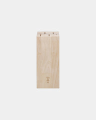 Blok na noże Opinel z drewna bukowego 101x230x116 mm z nadrukiem - Beżowy