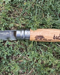 Nóż ze stali nierdzewnej Opinel N°08 Animalia z nadrukiem - 1