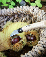 Nóż do kasztanów Opinel N°07 ze stali nierdzewnej z nadrukiem - 3
