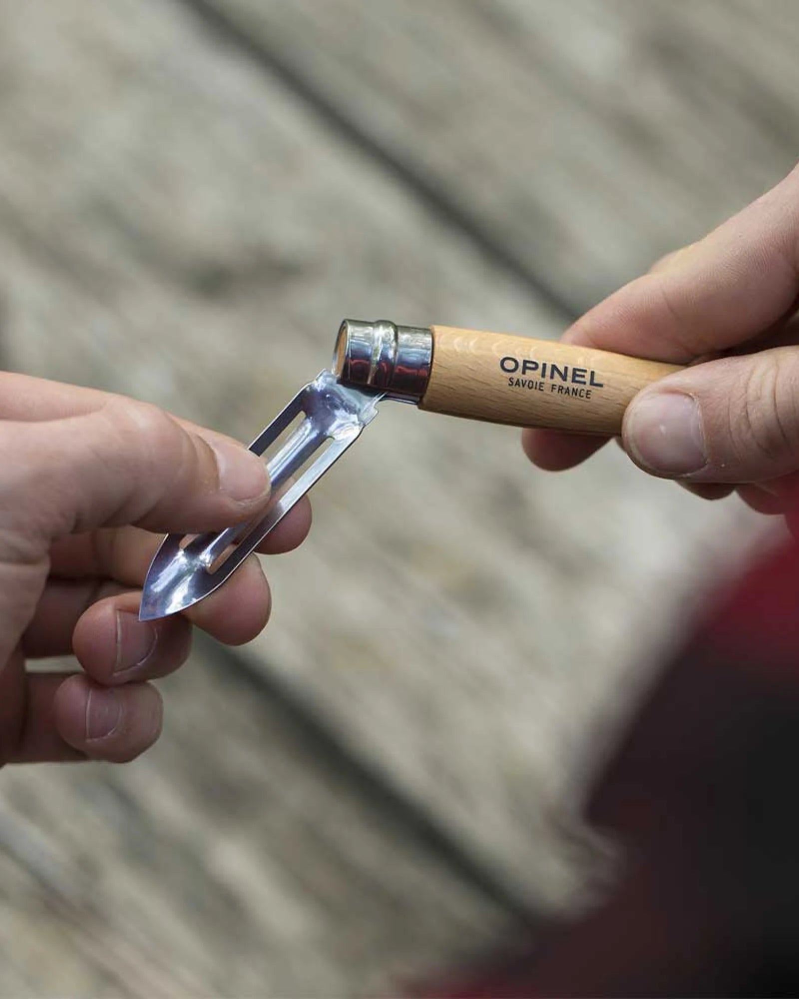 Obieraczka ze stali nierdzewnej Opinel N°06 z nadrukiem - 5
