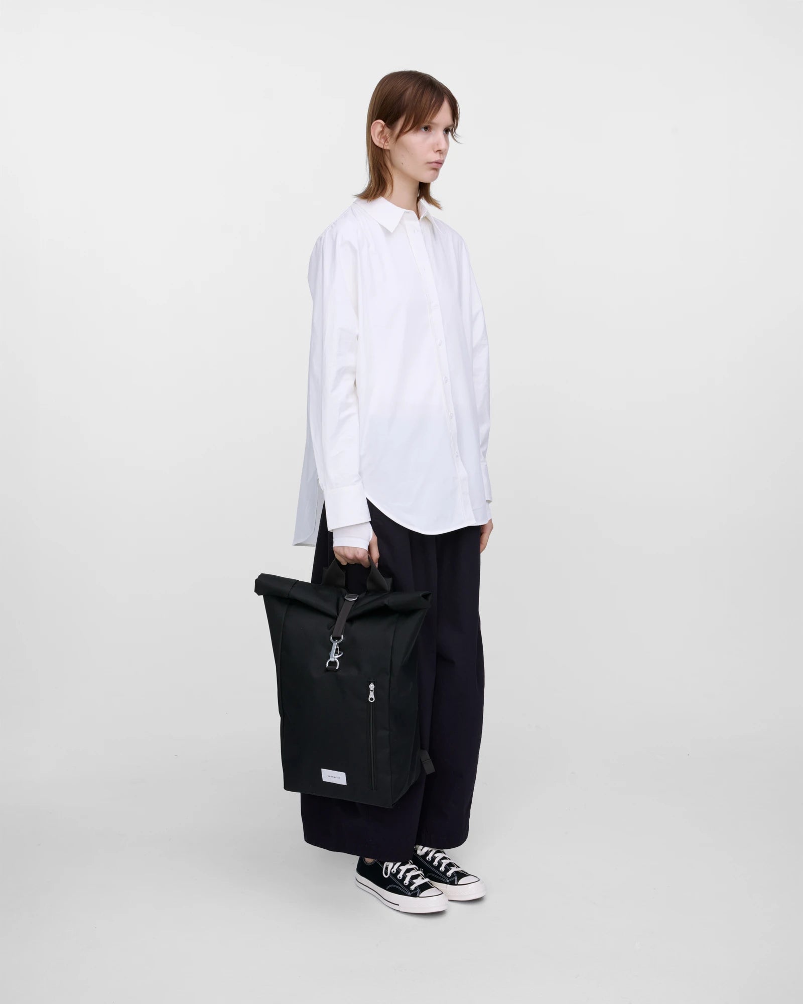 Plecak z recyklingu Sandqvist Ground Rolltop 19L z nadrukiem - 15