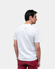 T-shirt męski z dekoltem V Made in France z nadrukiem - 11