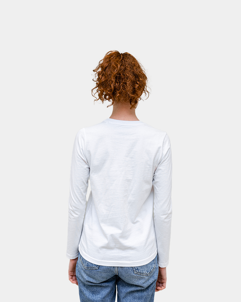 Damski T-shirt z długim rękawem z nadrukiem - 14