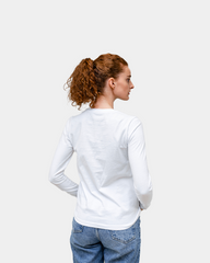 Damski T-shirt z długim rękawem z nadrukiem - 13