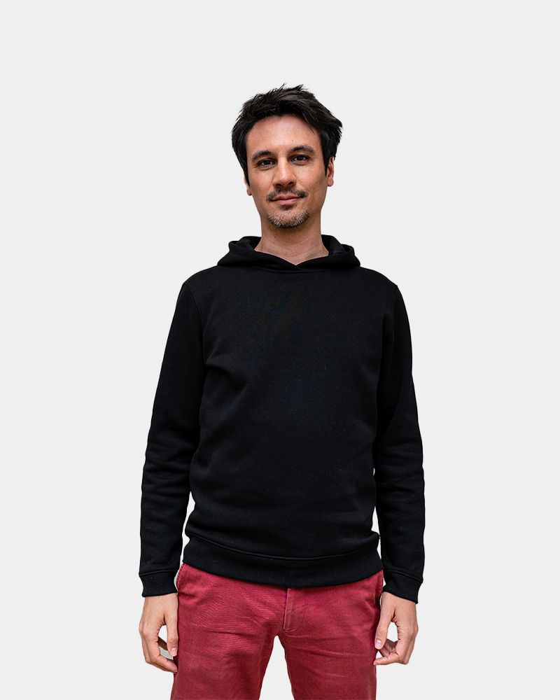 Męska bluza z kapturem Made in France z logo - 14