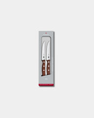 Noże do steków Victorinox Wood ze stali nierdzewnej 12 cm z grawerem - Modyfikowane drewno klonowe