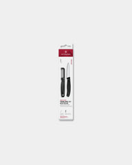 Zestaw noży kuchennych Victorinox 8 cm z grawerem - Czarny