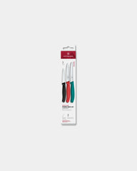 Zestaw noży kuchennych Victorinox ze stali 11 cm z grawerem - Wielokolorowy