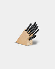 Blok na noże z drewna bukowego Victorinox 22 cm z grawerem - Czarny