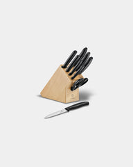 Blok na noże z drewna bukowego Victorinox 22 cm z grawerem - 1