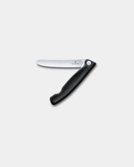 Nóż kuchenny Victorinox ze stali nierdzewnej 11 cm z grawerem - Czarny