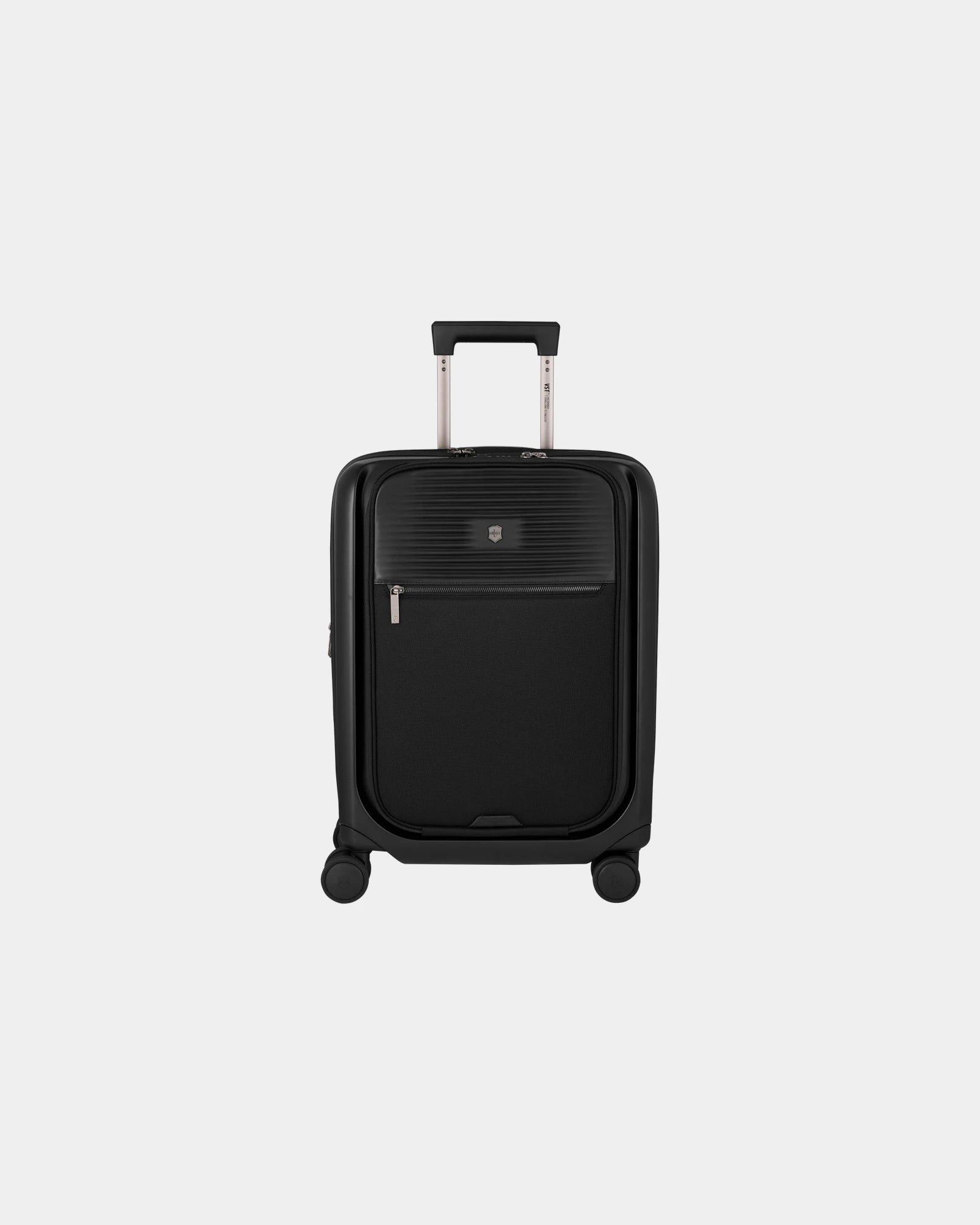 Walizka kabinowa z nylonu i skóry Victorinox Mythic Global z nadrukiem - Czarny