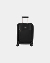 Walizka kabinowa z nylonu i skóry Victorinox Mythic Global z nadrukiem - Czarny