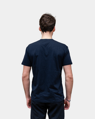 T-shirt męski z dekoltem V Made in France z nadrukiem - 3