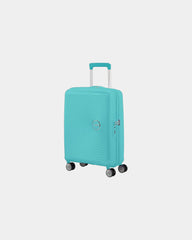 Walizka 67 cm z polipropylenu American Tourister SoundBox z nadrukiem - Niebieski