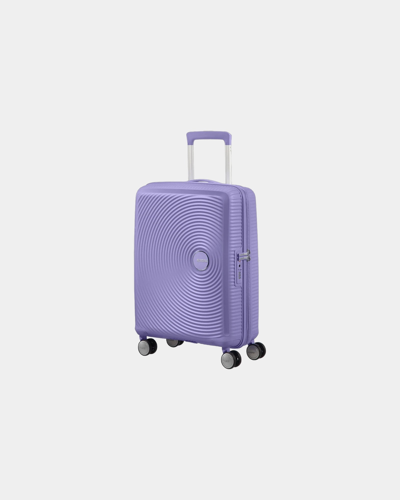 Walizka 67 cm z polipropylenu American Tourister SoundBox z nadrukiem - Lila