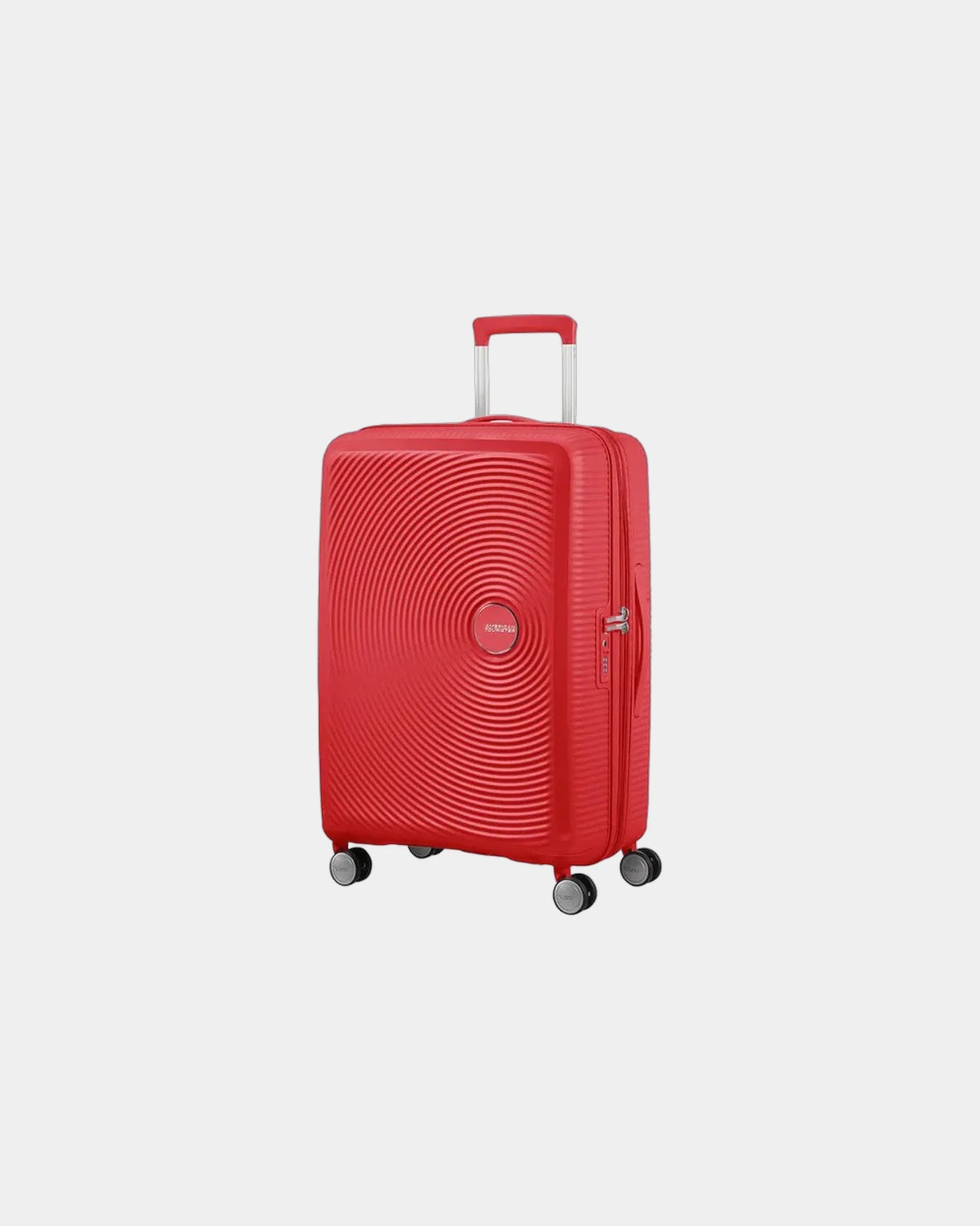 Walizka 67 cm z polipropylenu American Tourister SoundBox z nadrukiem - Czerwony
