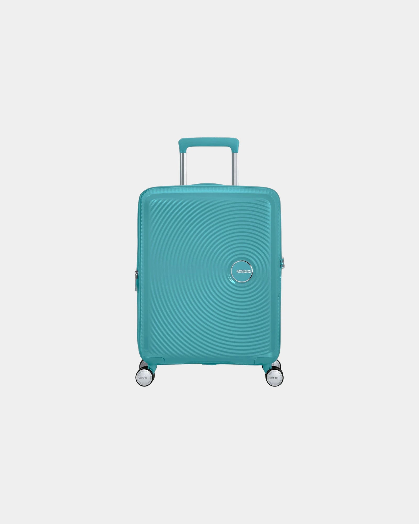 Walizka 67 cm z polipropylenu American Tourister SoundBox z nadrukiem - Turkusowy niebieski