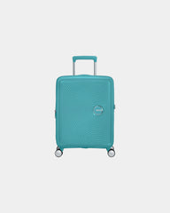Walizka 67 cm z polipropylenu American Tourister SoundBox z nadrukiem - Turkusowy niebieski