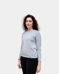 Damski T-shirt z długim rękawem z nadrukiem - 9