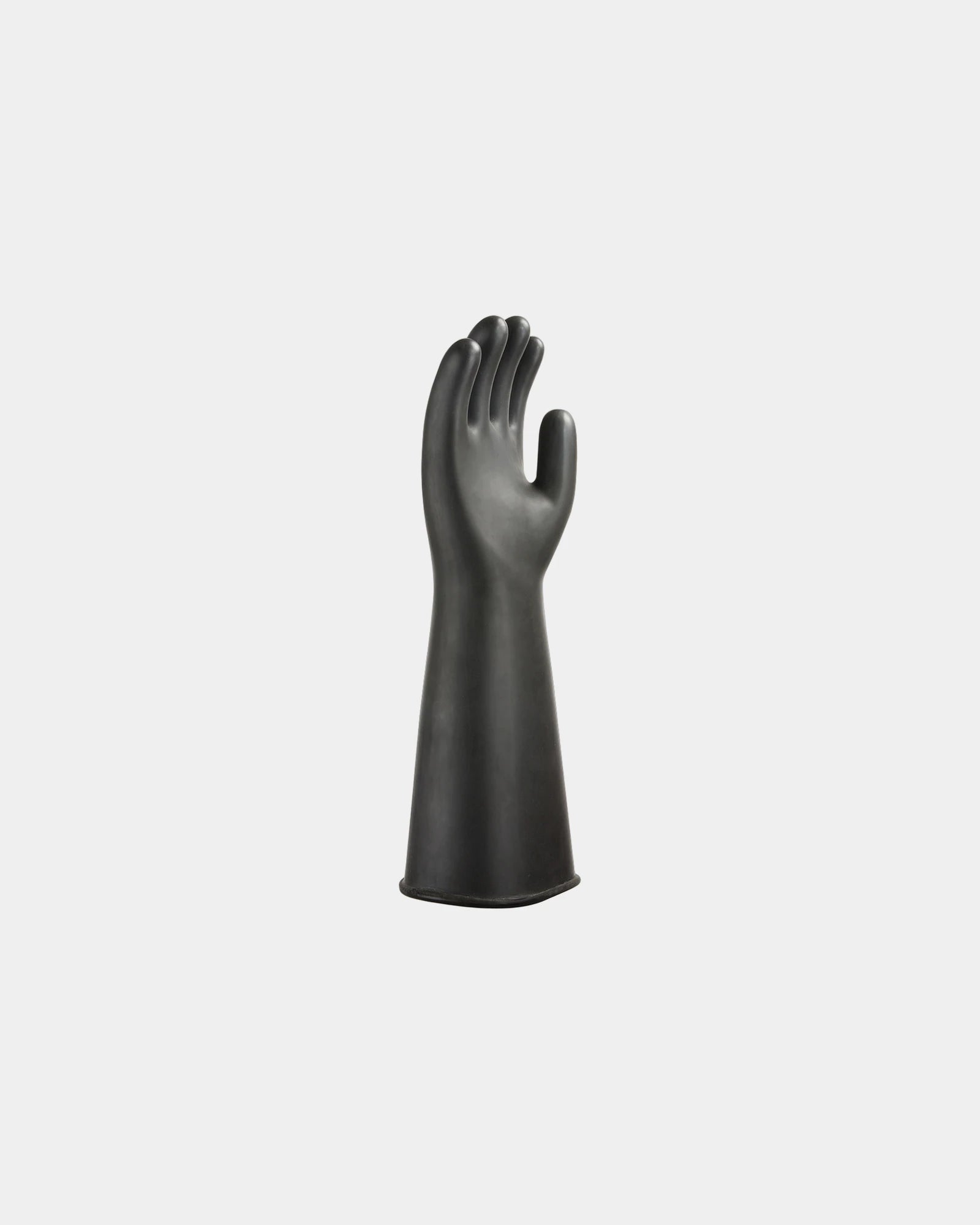 Rękawica gumowa ciężka 44 cm 1,1 mm z nadrukiem - Czarny-błękitny