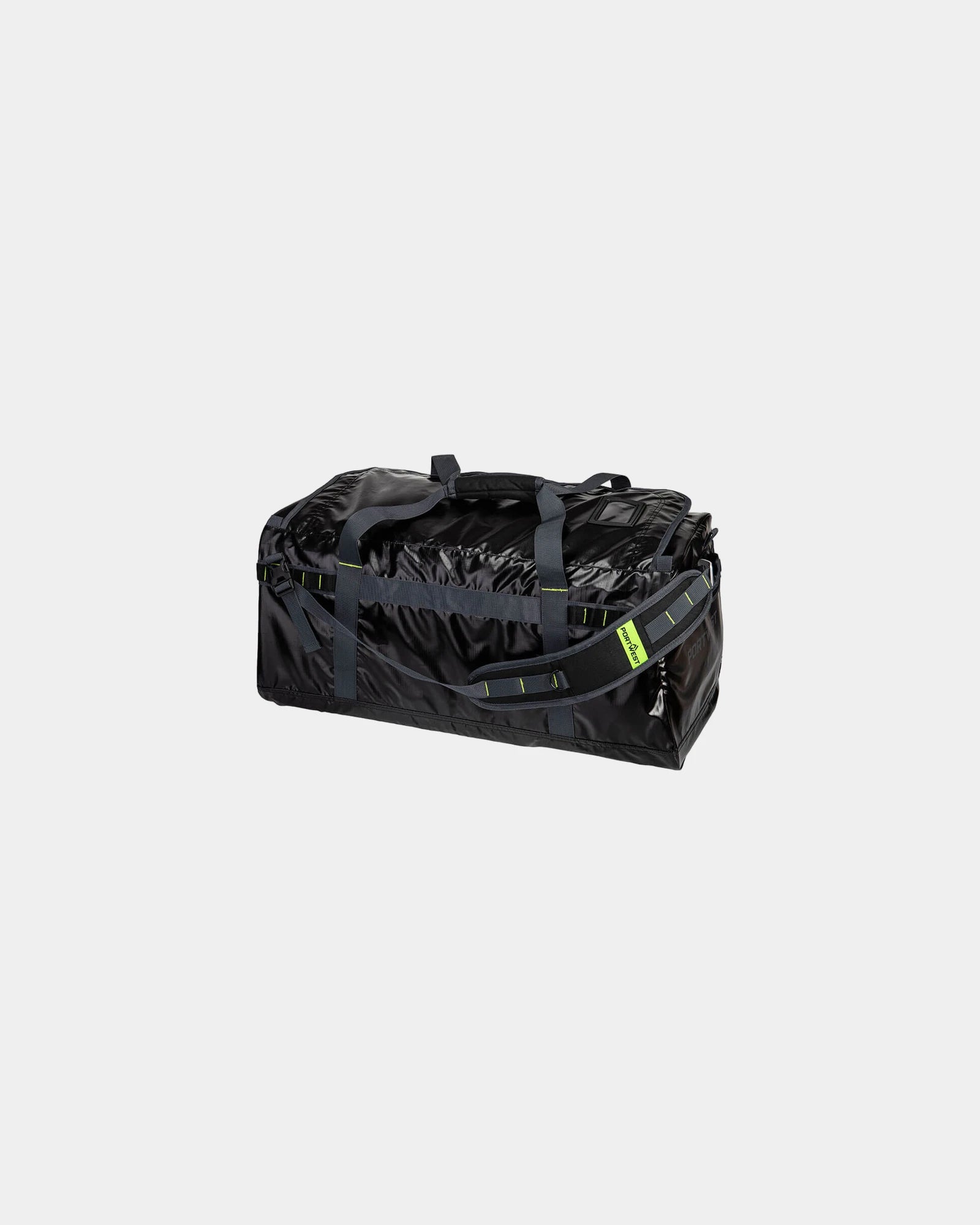 Wodoodporna torba sportowa PW3 70L PVC z nadrukiem - Czarny-błękitny
