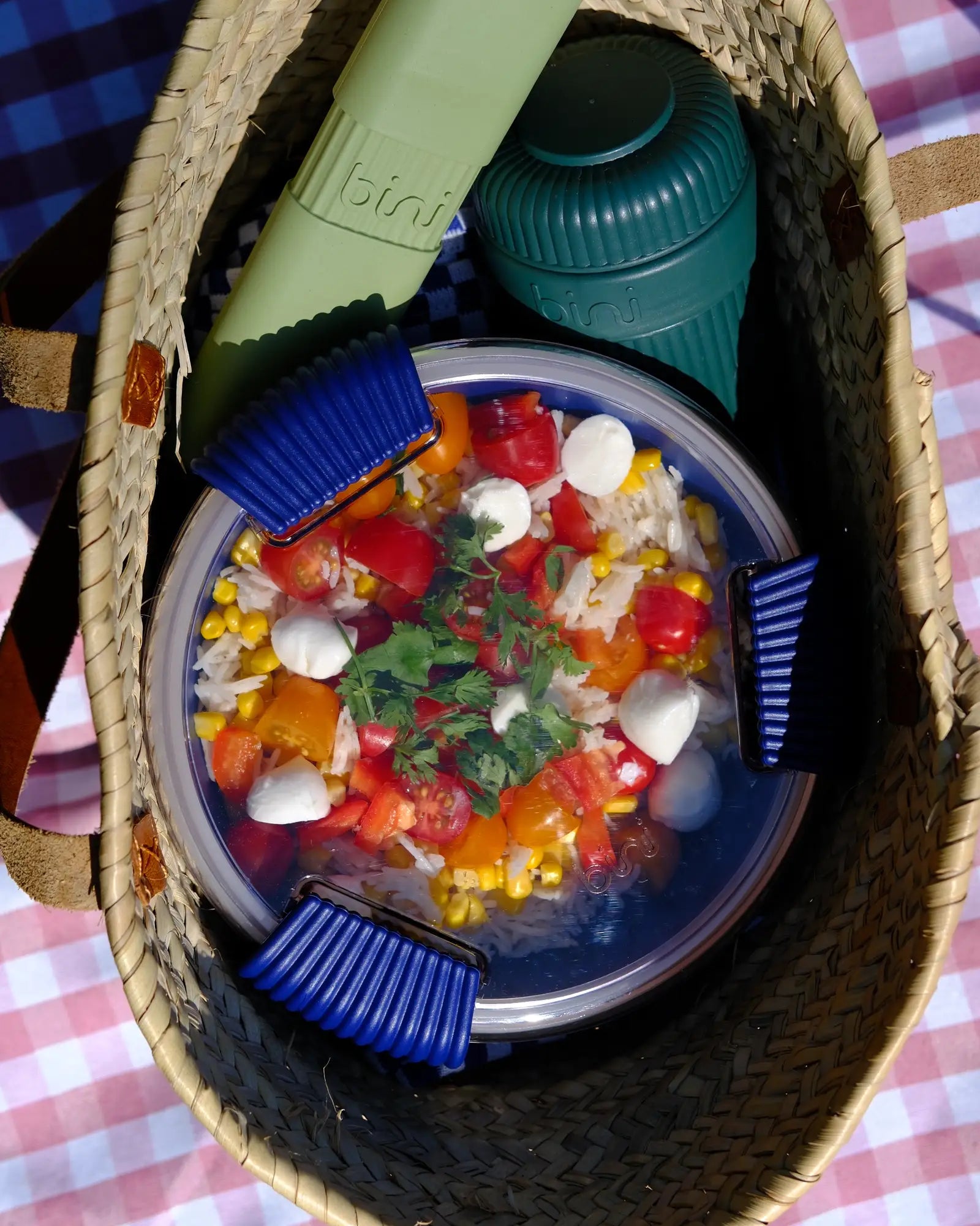 Lunch box z polimeru biopochodnego BINI z nadrukiem - 3