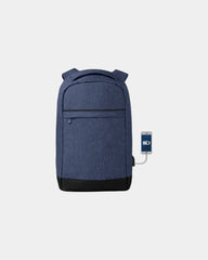 Plecak z portem USB 12L Blaupunkt z nadrukiem - Niebieski