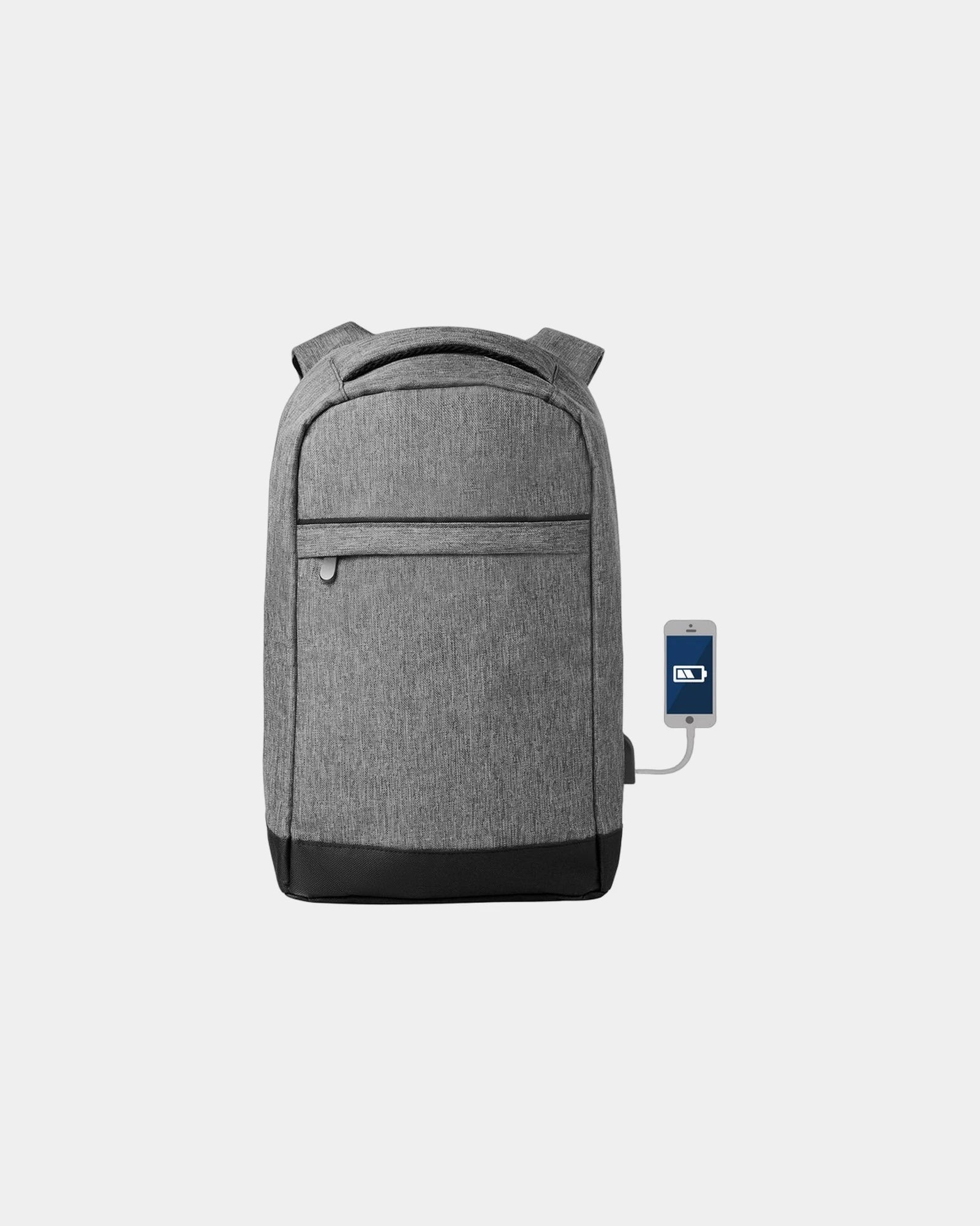 Plecak z portem USB 12L Blaupunkt z nadrukiem - Szary
