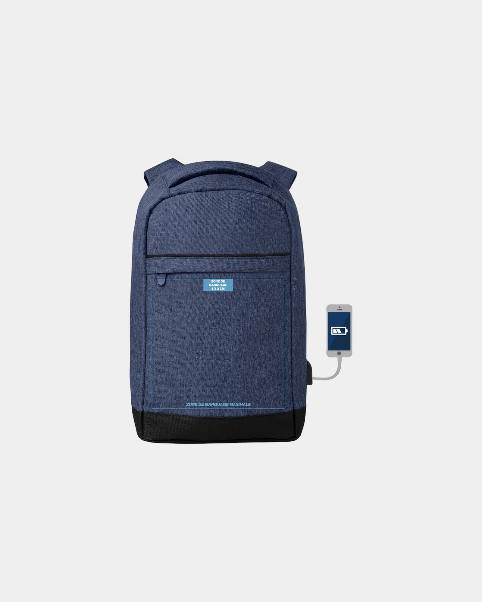 Plecak z portem USB 12L Blaupunkt z nadrukiem - 3
