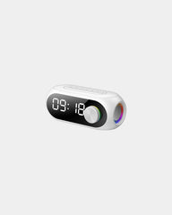 Budzik LED z głośnikiem Bluetooth Blaupunkt 5W z nadrukiem - Biały
