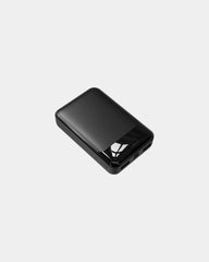 Powerbank 10 000 mAh Bluetech z plastiku z recyklingu z nadrukiem - Czarny