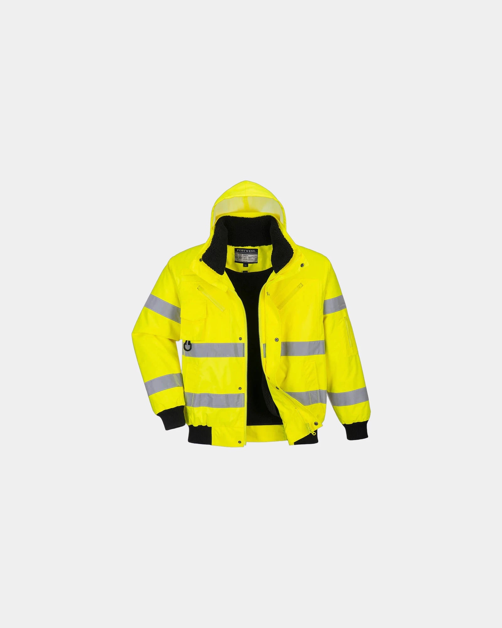 Kurtka Bomber HiVis 3w1 ocieplana z nadrukiem - Żółty